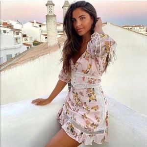 For Love & Lemons Isadora Mini Dress NWT